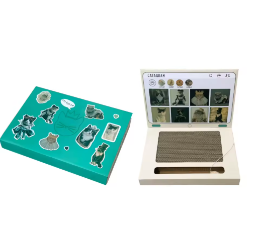 Rasacador para gatos estilo ordenador | CatBook™